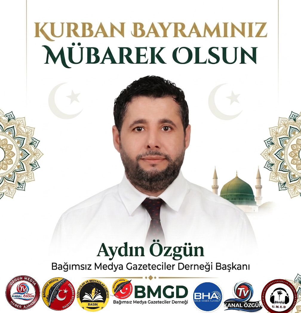 Bağımsız Medya Gazeteciler Derneği (BMGD) Genel Başkanı ve Özgün Medya Grubu Yönetim Kurulu Başkanı Aydın Özgün, Kurban Bayramı dolayısıyla bir tebrik mesajı yayımladı
