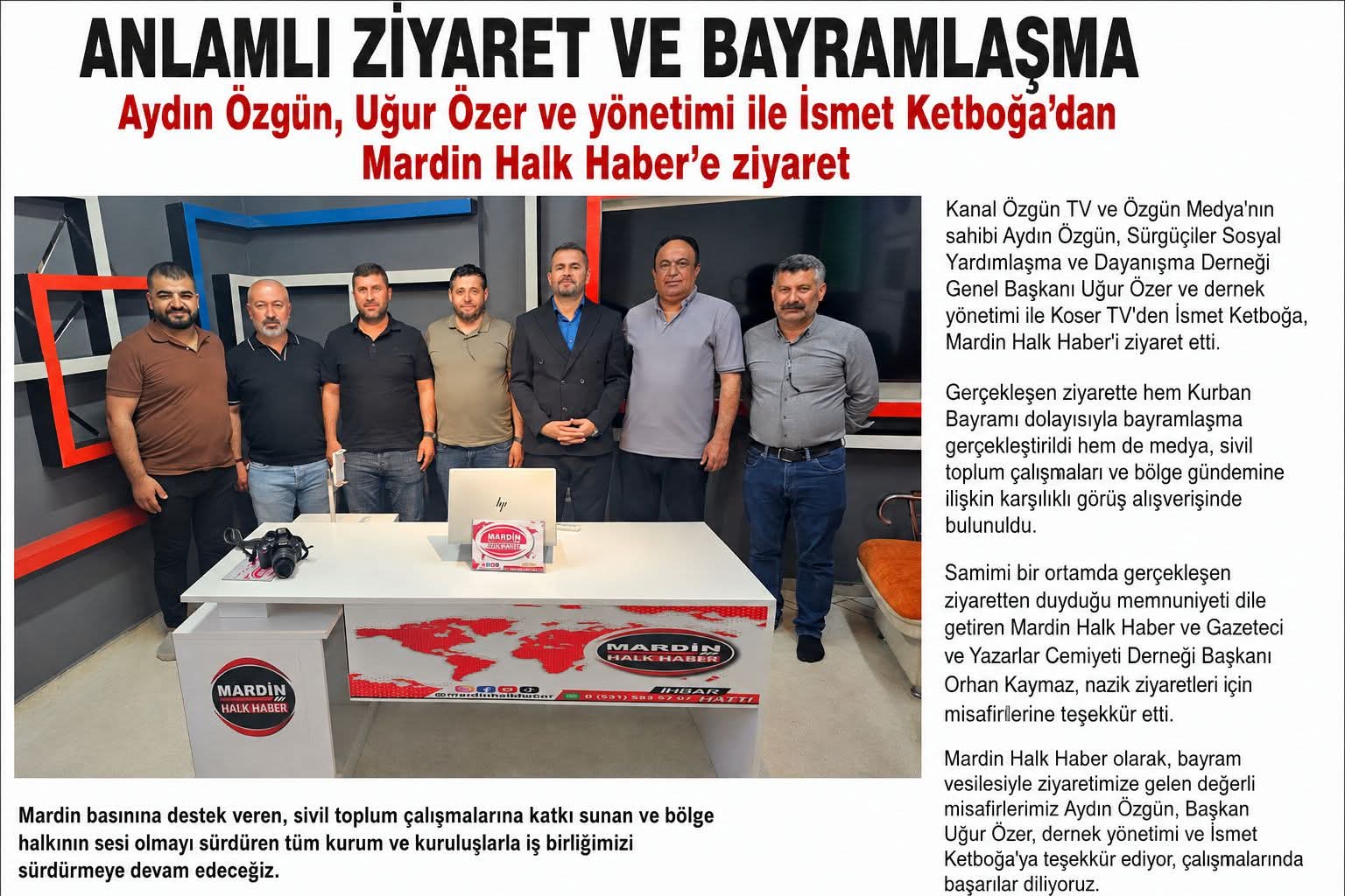 SÜRGÜÇİLER DERNEĞİ’NDEN GELECEK PROJELERE TAM DESTEK: MEDYA VE STK EL ELE