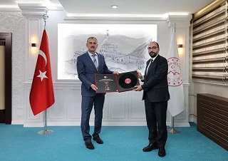 Vali Bozkurt, İletişim Başkanlığı Erzurum Bölge Müdürü Küçükece ile görüştü