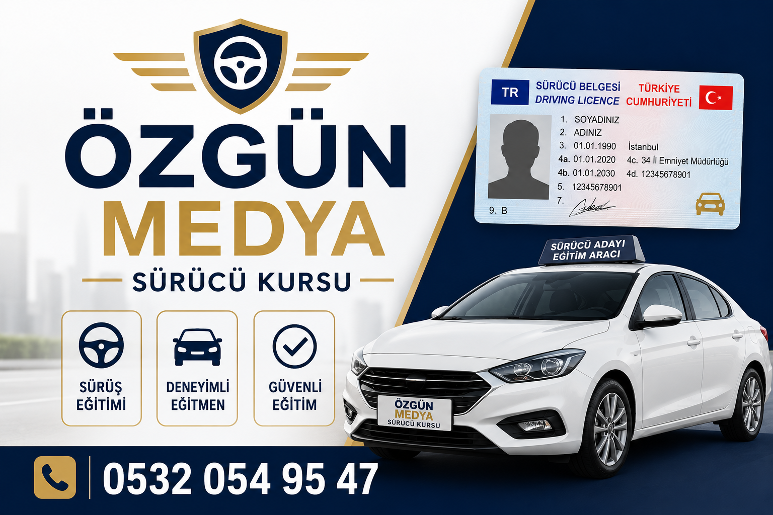 EHLİYET ALACAKLAR MÜJDE! ÖZGÜN MEDYA SÜRÜCÜ KURSU VE KANAL ÖZGÜN TV İŞ BİRLİĞİYLE GÜVENLİ