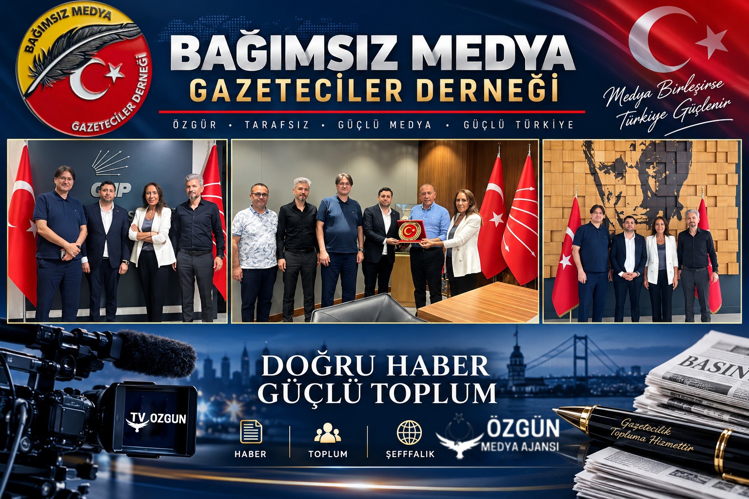 BAĞIMSIZ GAZETECİLER BİRLİĞİ CHP İSTANBUL İL BAŞKANI GÜRSEL TEKİN’E RESMÎ ZİYARET!!