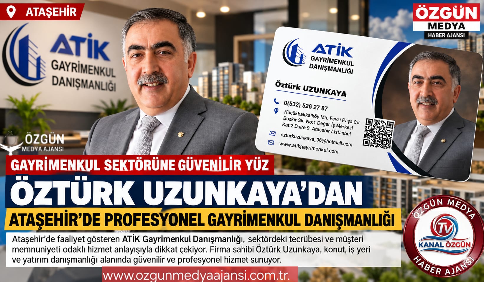 ATAŞEHİR’DE GAYRİMENKUL SEKTÖRÜNE PROFESYONEL DOKUNUŞ!!