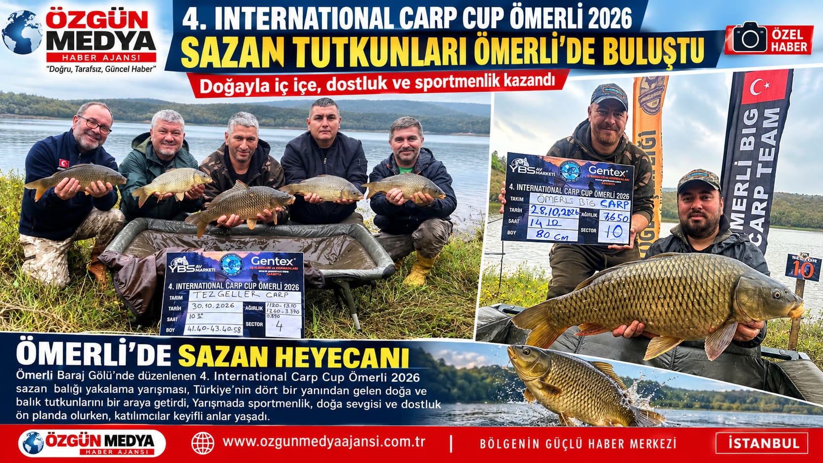 Ömerli Carp Cup Heyecanı Başlıyor: V. Sazan Balığı Yakalama Yarışması
