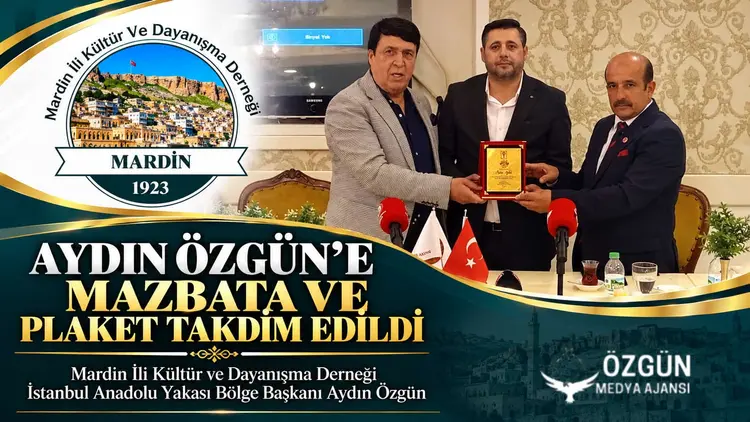 AYDIN ÖZGÜN’E ÖNEMLİ GÖREV! ANADOLU YAKASI BÖLGE BAŞKANLIĞI MAZBATASI VERİLDİ!!