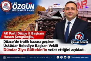 Üsküdar Belediye Başkan Vekili Dündar Ziya Gültekin Hayatını Kaybetti